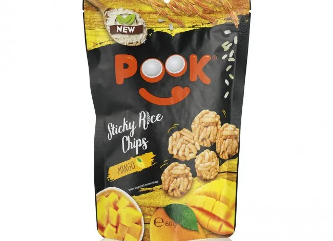 POOK Sticky Rice Chips - Mango - Set of 6