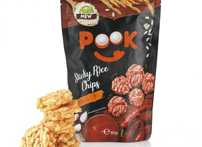 POOK Sticky Rice Chips - Blackcurrant - 60g