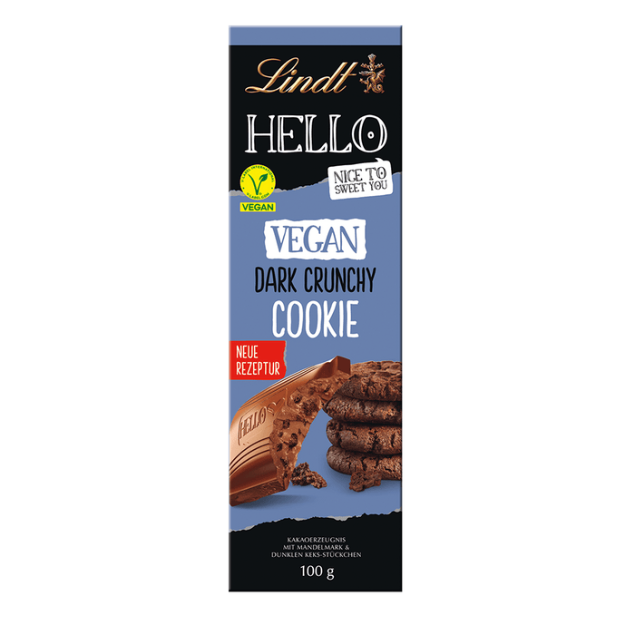 HELLO Vegan Dark Crunchy Cookie, 100g