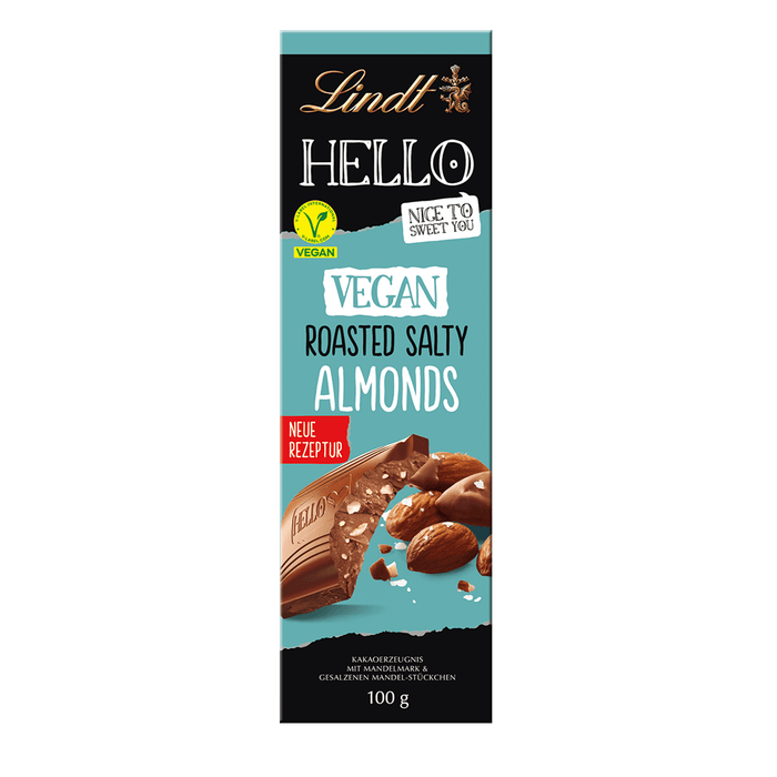 HELLO Vegan Roasted Salty Almonds, 100g