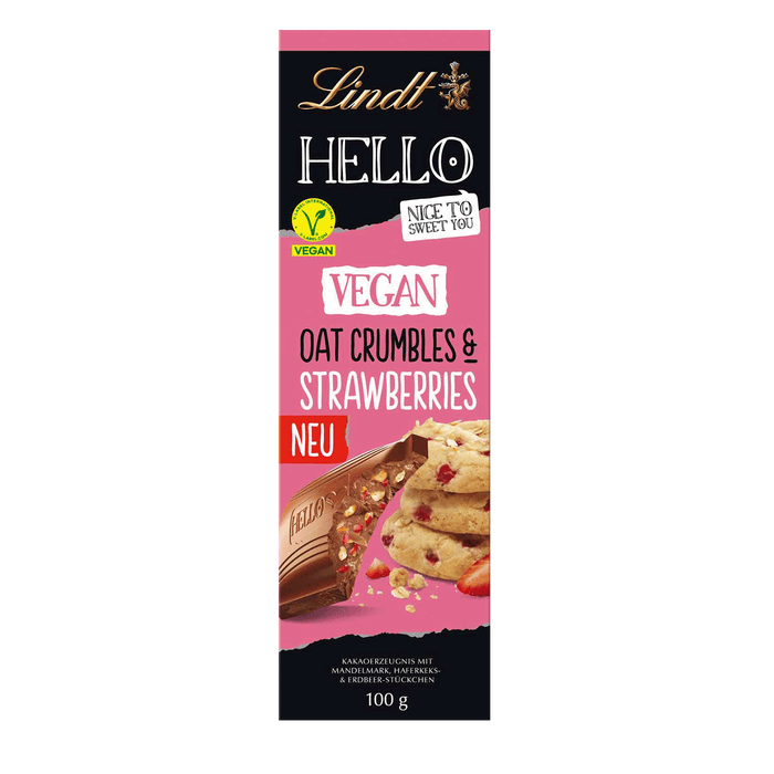 HELLO Vegan Oat Crumbles & Strawberries, 100g