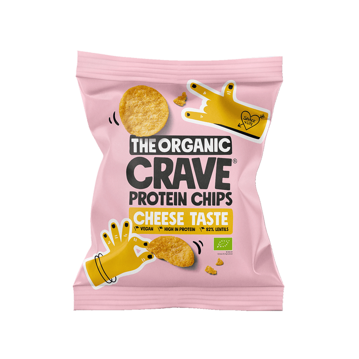 The Organic Crave Protein Chips Cheese Taste, BIO, 30g