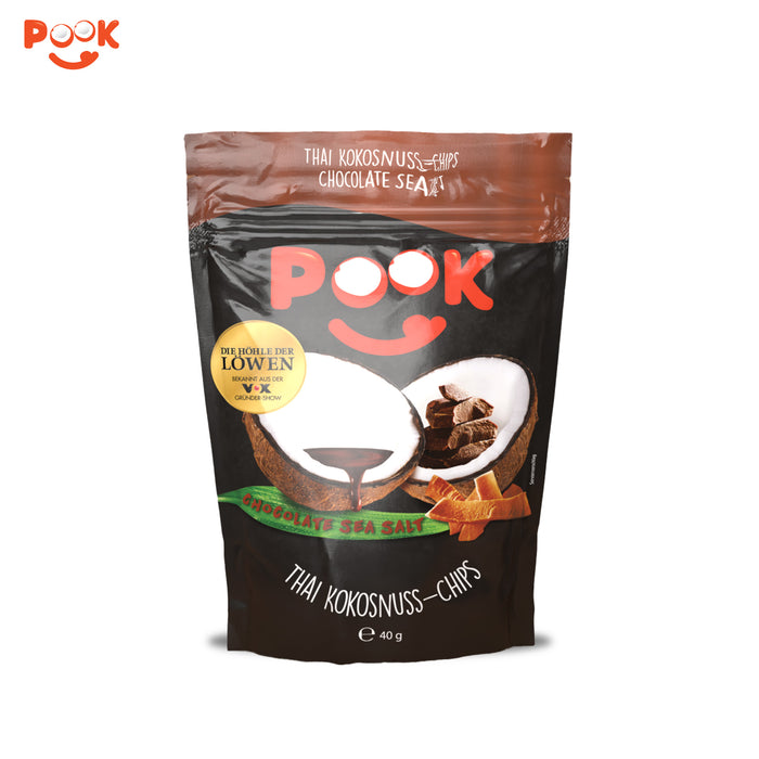 POOK Kokonuss-Chips - Chocolate Sea Salt 40g