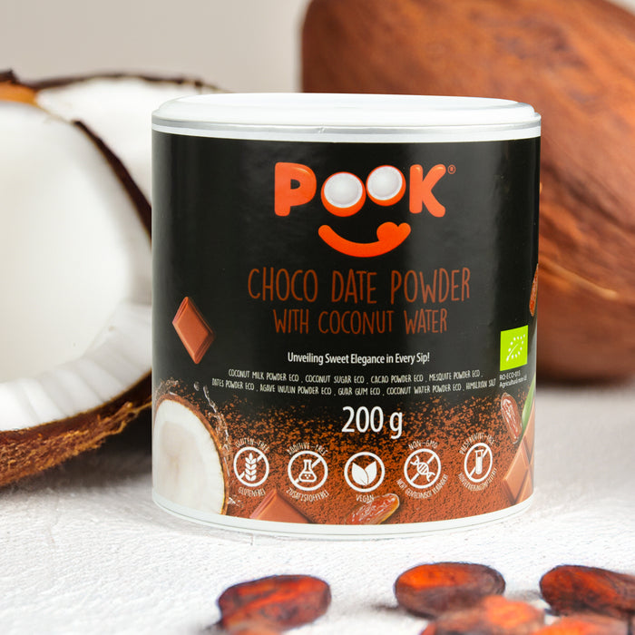ORGANIC - CHOCO DATE POWDER WITH COCONUT WATER
