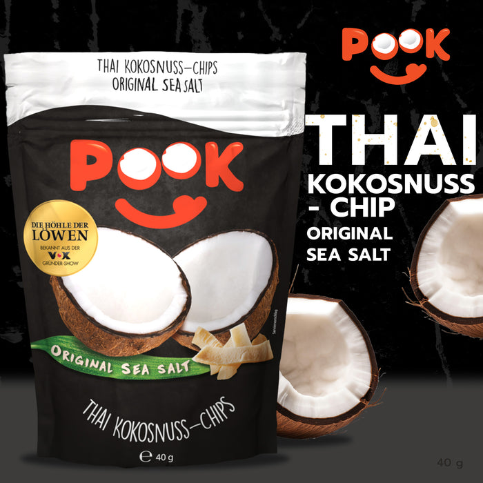 POOK Kokosnuss Chips  Best of Set 9x40 g (jede Sorte 3 Mal)